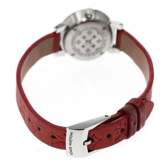 LOUIS VUITTON Tambour bijou Q1M05 black Dial Quartz Ladies Watch - Picture 3 of 12